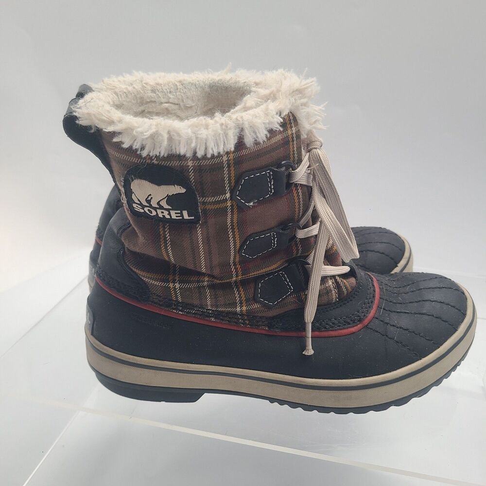 Sorel Tivoli Plaid Womens Waterproof Boot Size 8